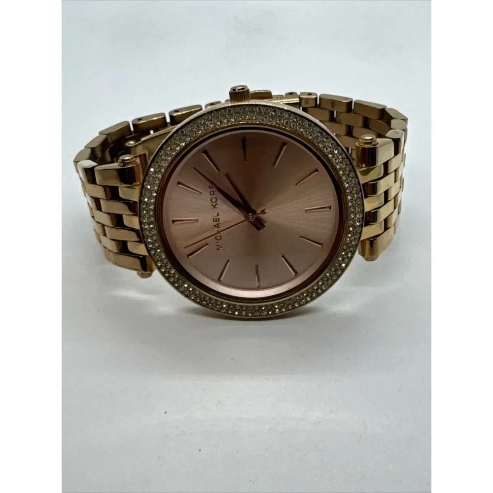 Michael Kors Darci MK3192 Womens Rose Gold Analog Dial Quartz Wrist Watch JNA415